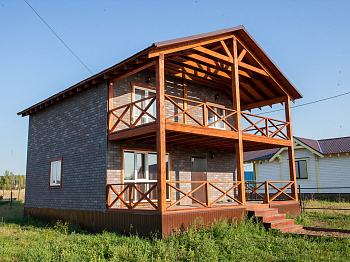 Отделка фасада плиткой HAUBERK